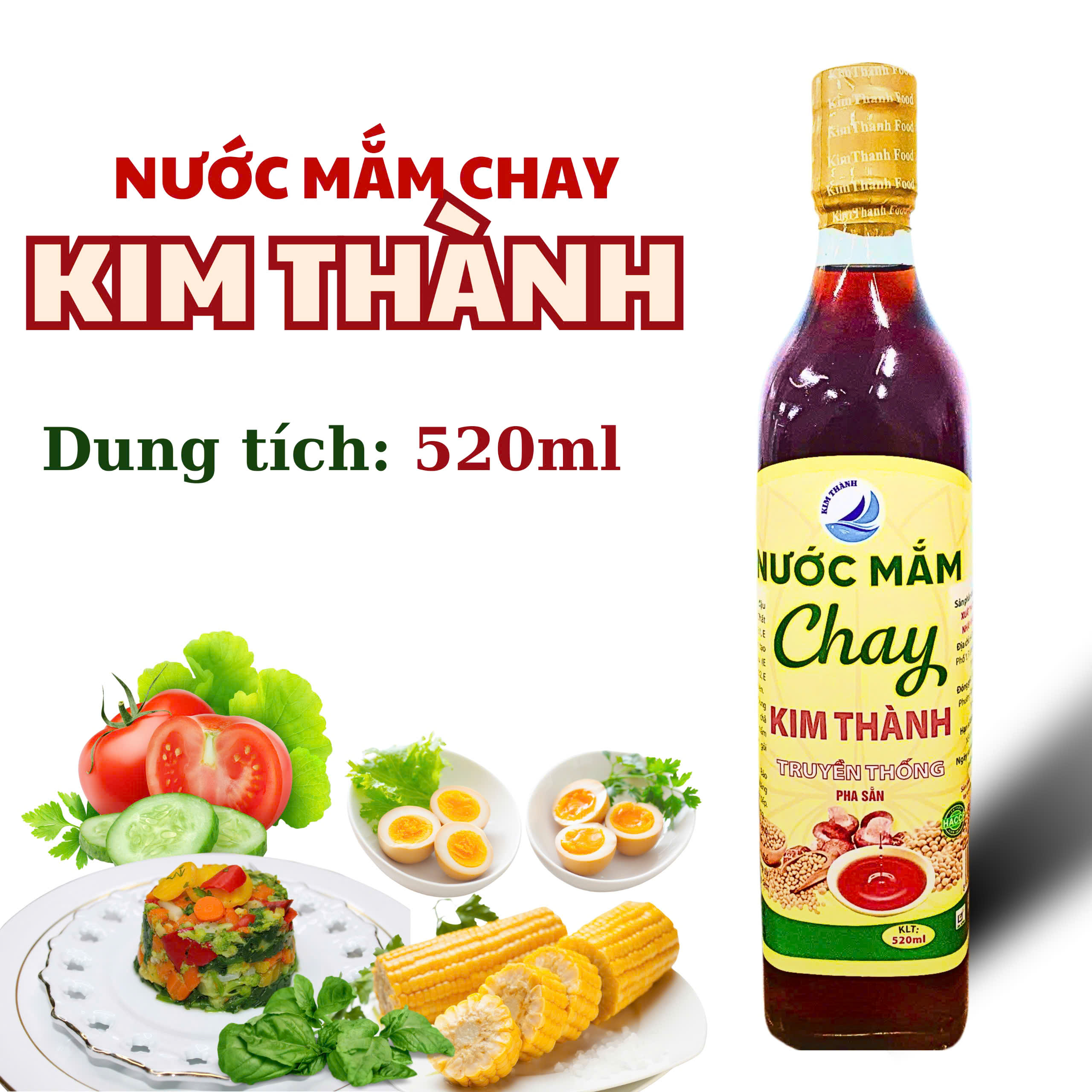 Nước mắm chay (chai thủy tinh 520ml)