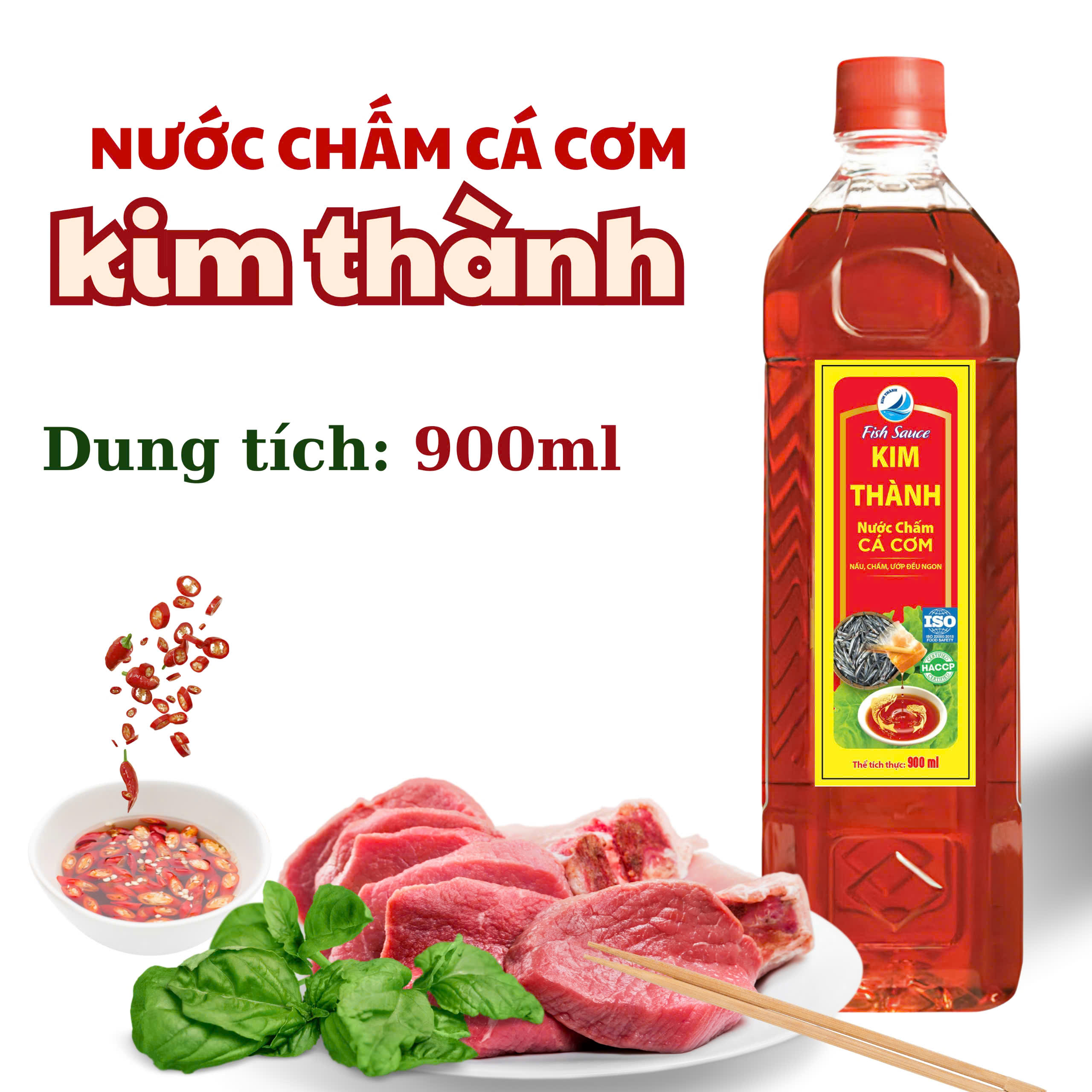 Nước chấm cá cơm Kim Thành 900ml