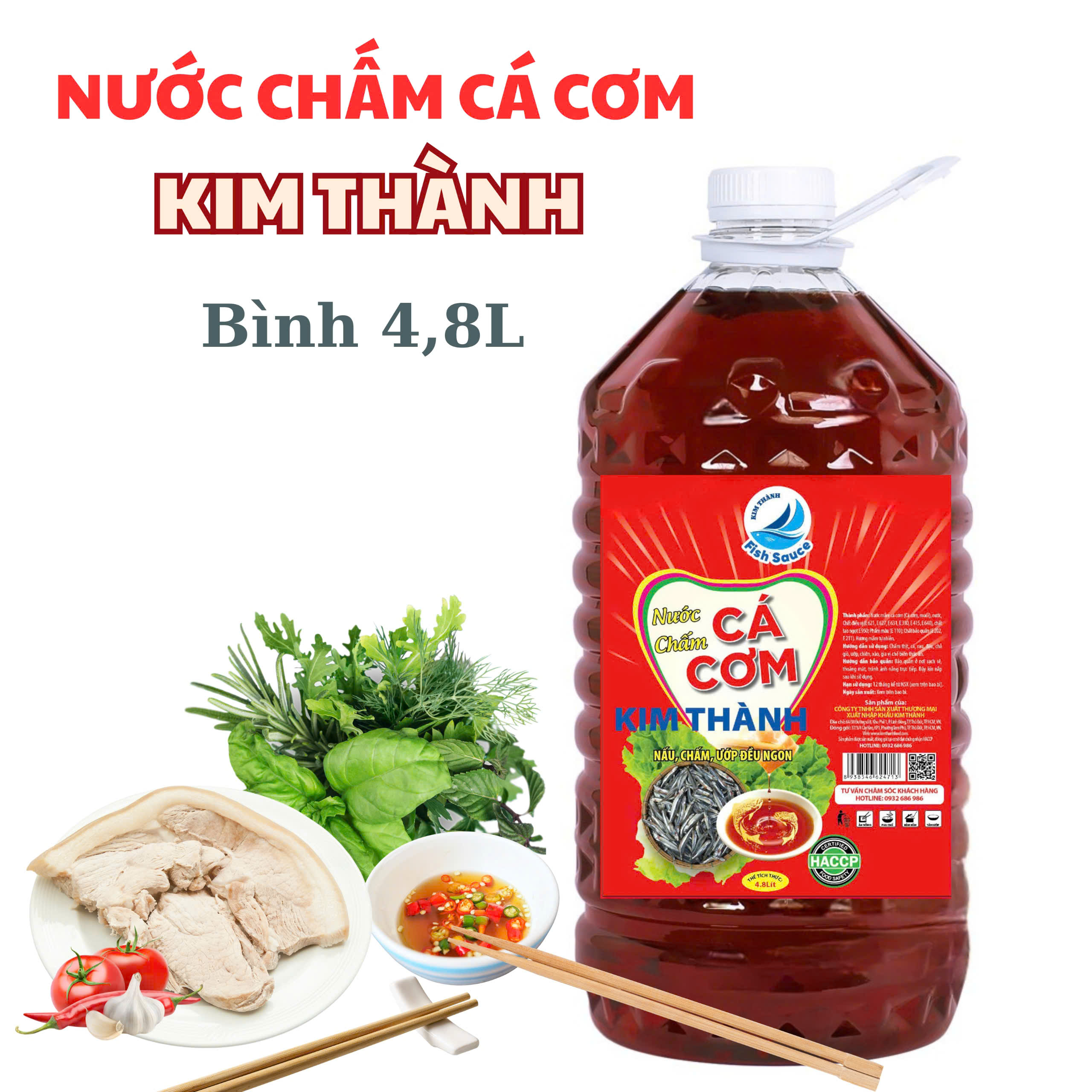 NƯỚC CHẤM CÁ CƠM KIM THÀNH 4,8L